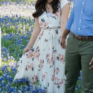 Free people floral maxi dress